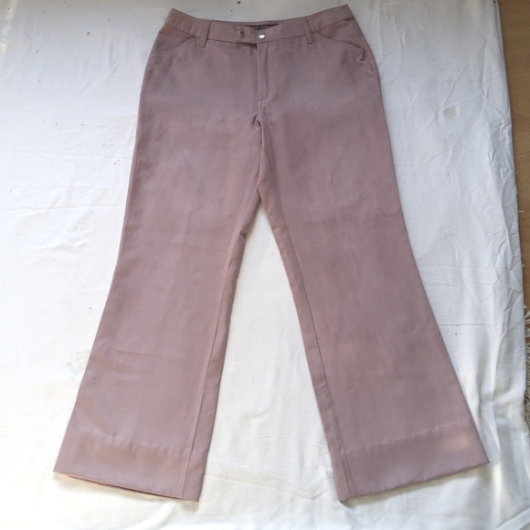 Point Zero Mauve Micro Suede Straight Leg Y2K Pant- Sz. 13 - Picture 3 of 8